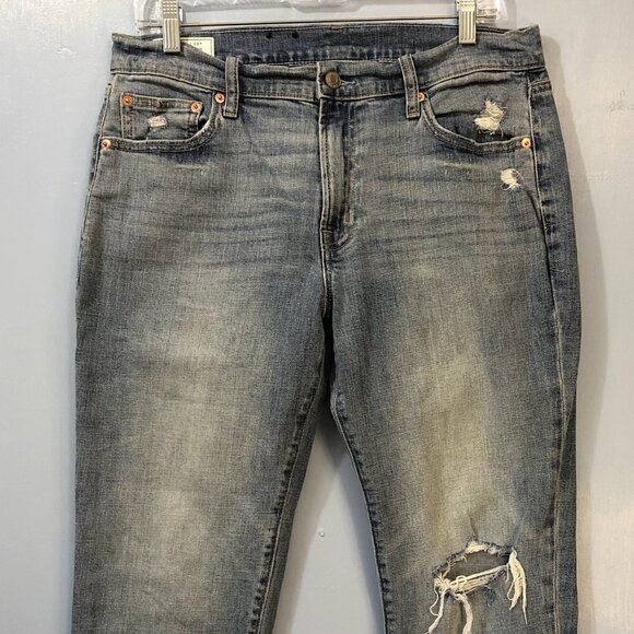 Gap Girlfriend Mid-Rise Distressed Jeans - Picture 5 of 5